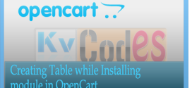 Creating Table while Installing module in OpenCart