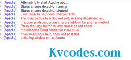 Xampp Apache is not Working