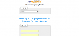 Resetting or Changing PHPMyAdmin Password On Linux