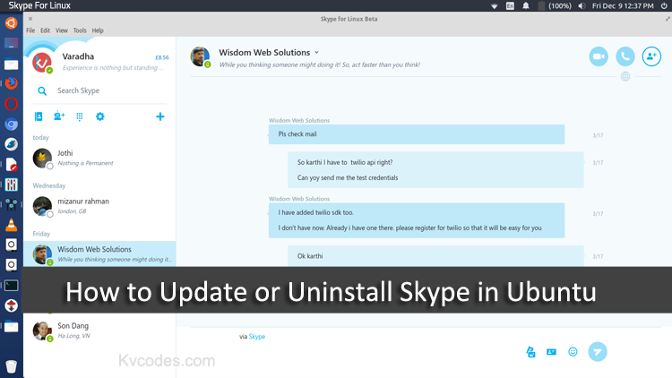 How to Update or Uninstall Skype in Ubuntu
