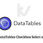 DataTables Checkbox Select all